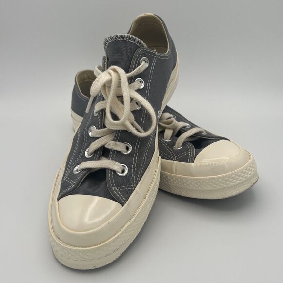 Comme des Garçons PLAY x Converse Chuck 70 Low Top Sneakers Heart Logo Grey - Picture 1 of 6